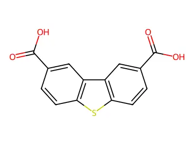 Dibenzo[b,d]thiophene-2,8-dicarboxylic acid structure