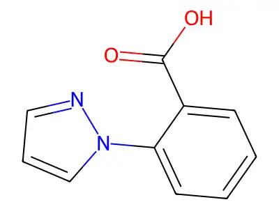 2-Pyrazolylbenzoic acid structure