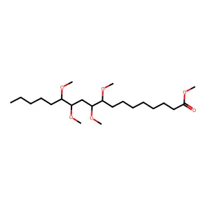 9,10,12,13-Tetramethoxyoctadecanoic acid methyl ester structure
