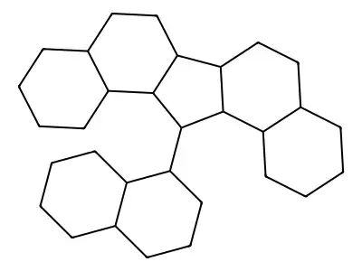 13-[Decahydro-1-naphthyl]eicosahydrodibenzo[a,i]fluorene structure