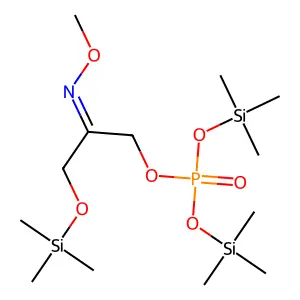 (2-methoxyimino-3-trimethylsilyloxypropyl) bis(trimethylsilyl) phosphate structure