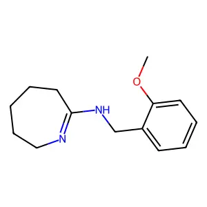 N-[(2-methoxyphenyl)methyl]-3,4,5,6-tetrahydro-2H-azepin-7-amine structure