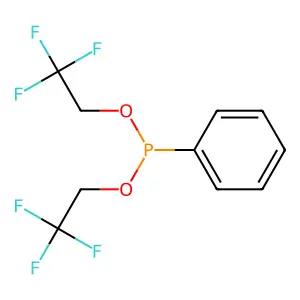 Bis(2,2,2-trifluoroethyl) phenylphosphonite structure