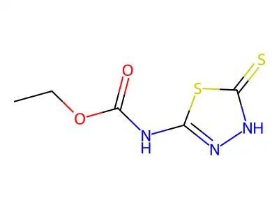 ethyl N-(5-sulfanyl-1,3,4-thiadiazol-2-yl)carbamate structure