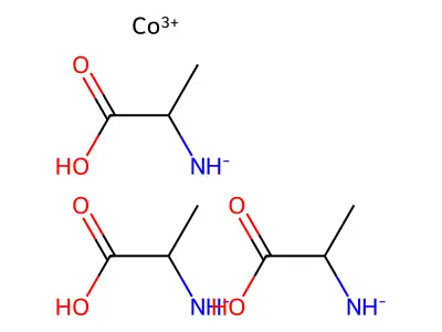 Tris(1-carboxyethylazanide);cobalt(3+) structure