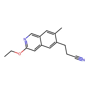 3-(3-Ethoxy-7-methylisoquinolin-6-yl)propanenitrile structure