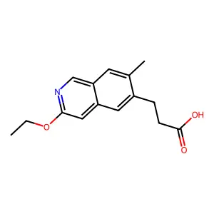 3-(3-Ethoxy-7-methylisoquinolin-6-yl)propanoic acid structure