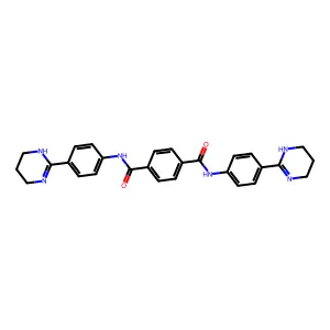 N,N'-Bis(4-(1,4,5,6-tetrahydro-2-pyrimidinyl)phenyl)-1,4-benzenedicarboxamide structure