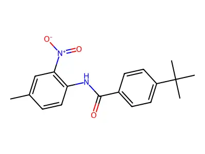 4-tert-butyl-N-(4-methyl-2-nitrophenyl)benzamide structure