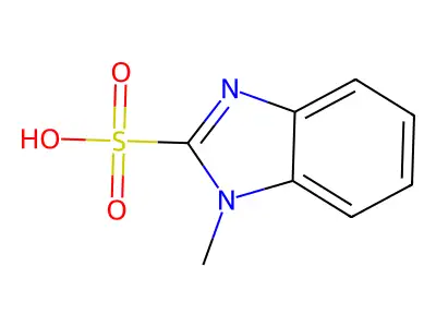1-methyl-1H-benzimidazole-2-sulfonic acid structure