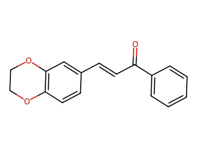 3-(2,3-Dihydro-1,4-benzodioxin-6-yl)-1-phenylprop-2-en-1-one structure