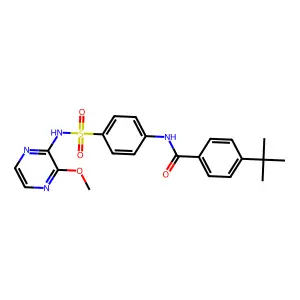 4-tert-butyl-N-[4-[(3-methoxypyrazin-2-yl)sulfamoyl]phenyl]benzamide structure
