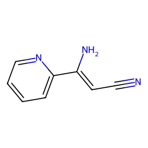 3-Amino-3-(pyridin-2-yl)prop-2-enenitrile structure