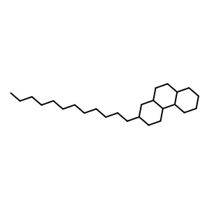 2-n-Dodecylperhydrophenanthrene structure