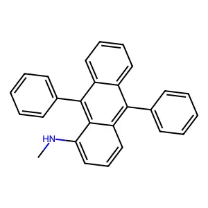 1-Methylamino-9,10-diphenylanthracene structure