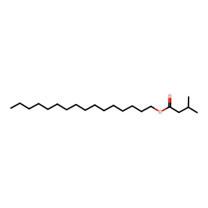 Hexadecyl 3-methylbutanoate structure