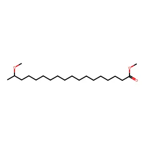 Octadecanoic acid, 17-methoxy-, methyl ester structure