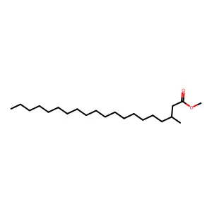 Eicosanoic acid, 3-methyl-, methyl ester structure