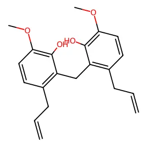 Phenol, 2,2'-methylenebis[6-methoxy-3-(2-propenyl)- structure