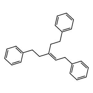 1,5-Diphenyl-3-(2-phenylethyl)-2-pentene structure