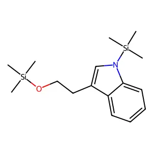 Trimethyl-[2-(1-trimethylsilylindol-3-yl)ethoxy]silane structure