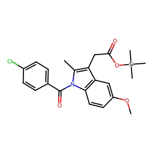 Indomethacin, TMS derivative structure