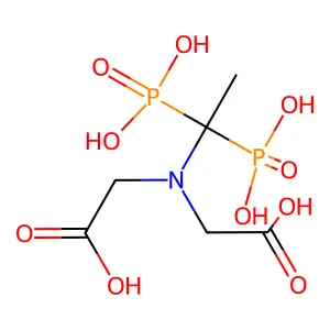 Glycine, N-(carboxymethyl)-N-(1,1-diphosphonoethyl)- structure