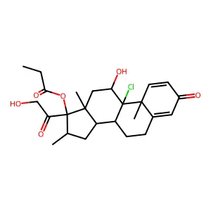 Beclomethasone 17-Monopropionate structure