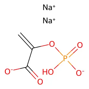 2-Propenoic acid, 2-(phosphonooxy)-, sodium salt (1:2) structure