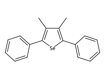 3,4-Dimethyl-2,5-diphenylselenophene structure