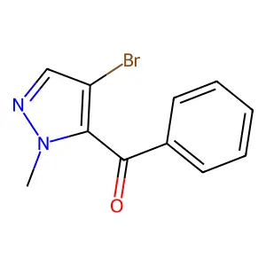Pyrazole, 5-benzoyl-4-bromo-1-methyl- structure