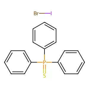 Phosphine sulfide, compd. with iodine bromide (IBr) (1:1) structure