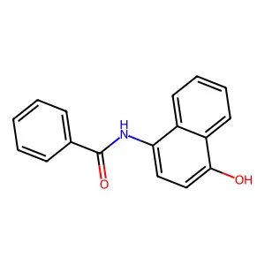 N-(4-hydroxynaphthalen-1-yl)benzamide structure