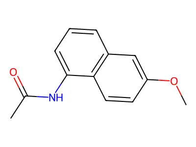 N-(6-methoxynaphthalen-1-yl)acetamide structure