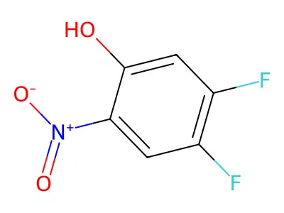4,5-Difluoro-2-nitrophenol structure