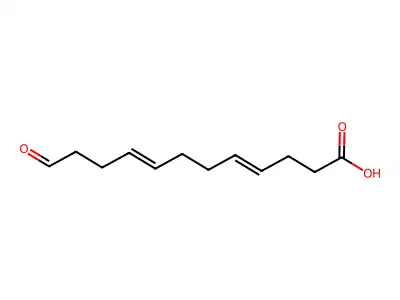 12-Oxododeca-4,8-dienoic acid structure