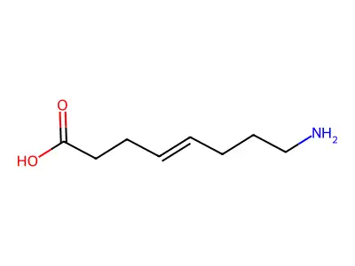 8-Aminooct-4-enoic acid structure