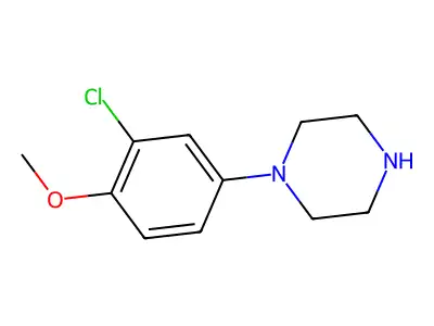 1-(3-Chloro-4-methoxyphenyl)piperazine structure