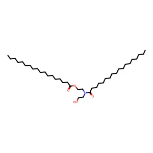 Octadecanoic acid, 2-[(2-hydroxyethyl)(1-oxooctadecyl)amino]ethyl ester structure