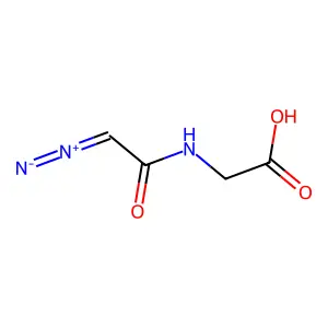 Diazoacetylglycine structure