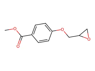 Benzoic acid, 4-[(2S)-oxiranylmethoxy]-, methyl ester structure