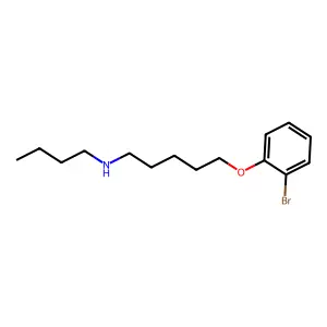 5-(2-bromophenoxy)-N-butylpentan-1-amine structure