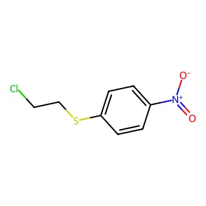 Benzene, 1-((2-chloroethyl)thio)-4-nitro- structure