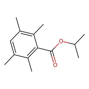 Propan-2-yl 2,3,5,6-tetramethylbenzoate structure