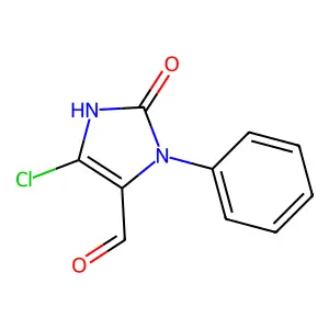 5-chloro-2-oxo-3-phenyl-2,3-dihydro-1H-imidazole-4-carbaldehyde structure