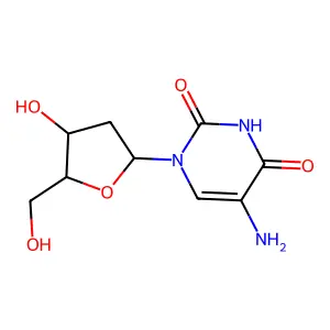 5-氨基-2'-脱氧尿苷 structure