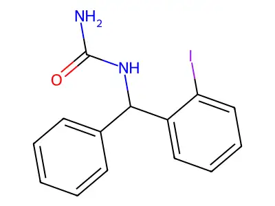 [(2-Iodophenyl)-phenylmethyl]urea structure