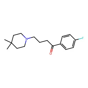 Butyrophenone, 4-(4,4-dimethylpiperidino)-4'-fluoro- structure