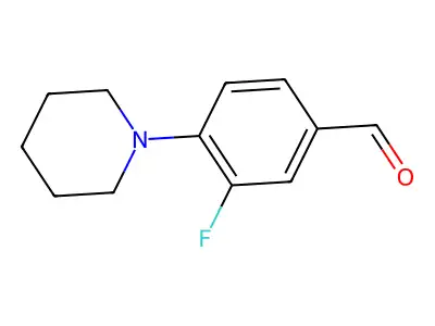 3-Fluoro-4-piperidin-1-ylbenzaldehyde structure