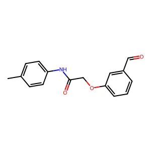 2-(3-formylphenoxy)-N-(4-methylphenyl)acetamide structure